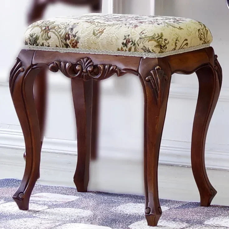 Mirror Table Bedroom European Solid Wood Dresser Amercia Princess Furniture Dark Villa Luxury Carved Makeup Table Dressing Table