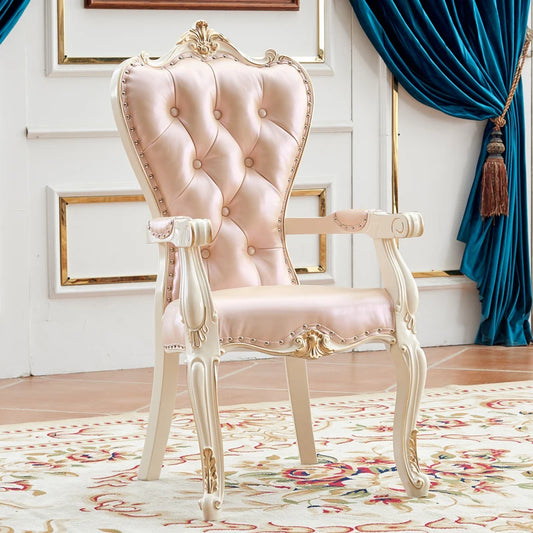 DUTRIEUX European Solid Wood Dining Chair Princess Lazy Throne