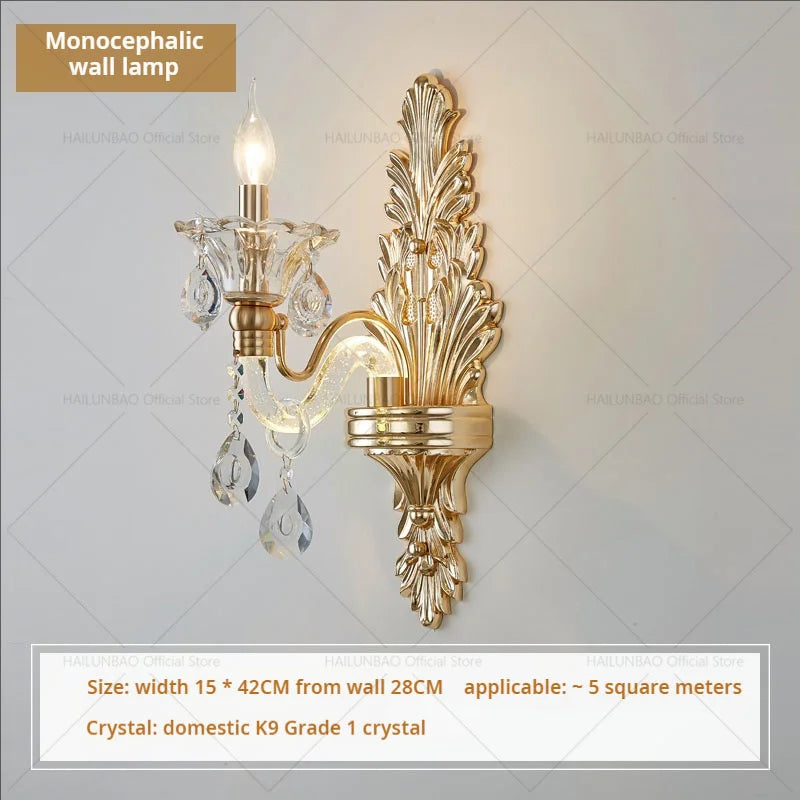 Hot European Style Villa Duplex Living Room Candle Crystal Chandelier Fashion Hotel Lobby Lobby Project Simple Lighting Lighting