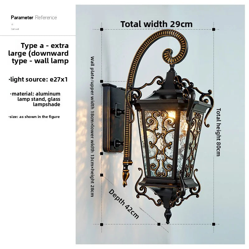 Outdoor Wall Lamps Waterproof Courtyard Led Lamps Garden Villa Entrance-Side Lights Ultra-Bright Outdoor Balcony Exterior Lights