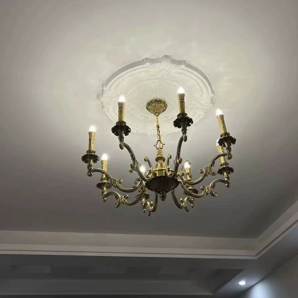Minimalist Copper Pendant Chandelier for Dining Room and Living Spaces