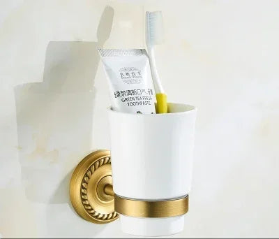 Brass Bath Accessories Set Towel Bar Towel Ring Paper Holder