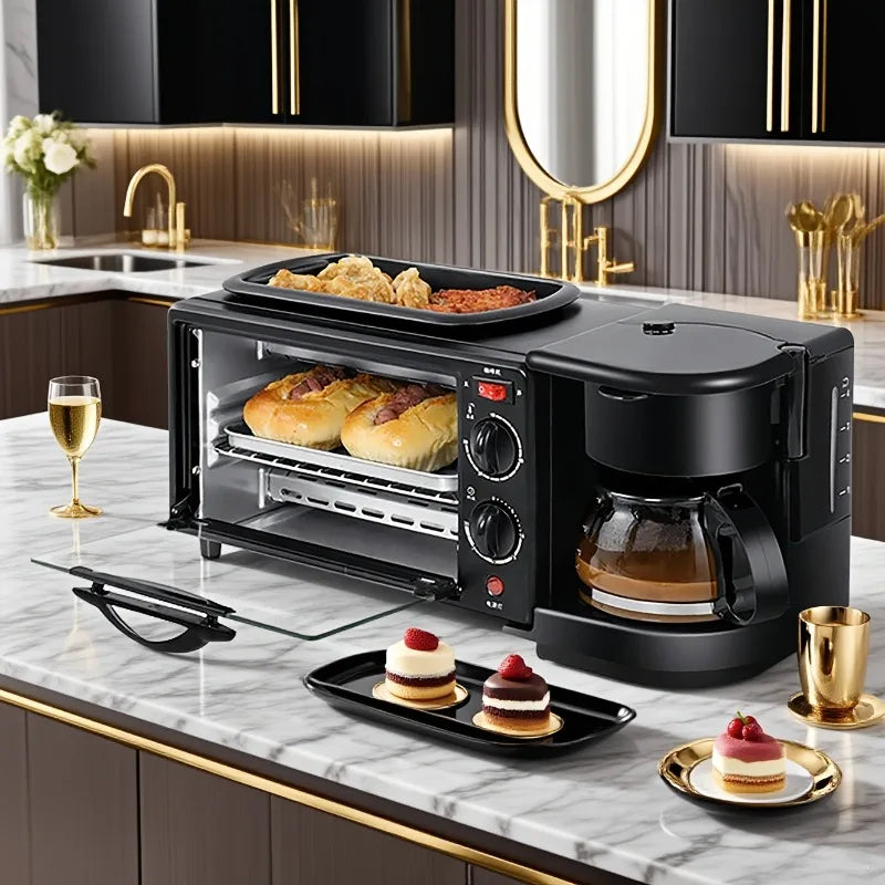 Three In One Breakfast Maker For Coffee, Toast And Eggs
