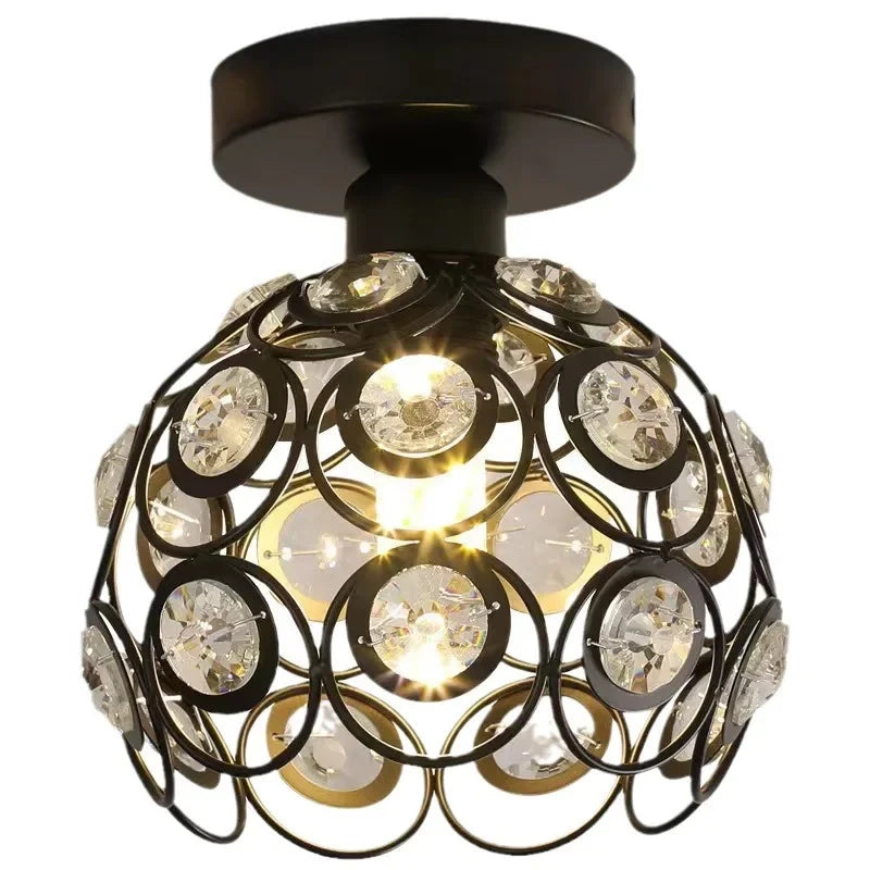 Dia 20cm Iron art Ceiling lamp Scattered light Romantic atmosphere European style Indoor lighting E27 AC 220V Art Decoration