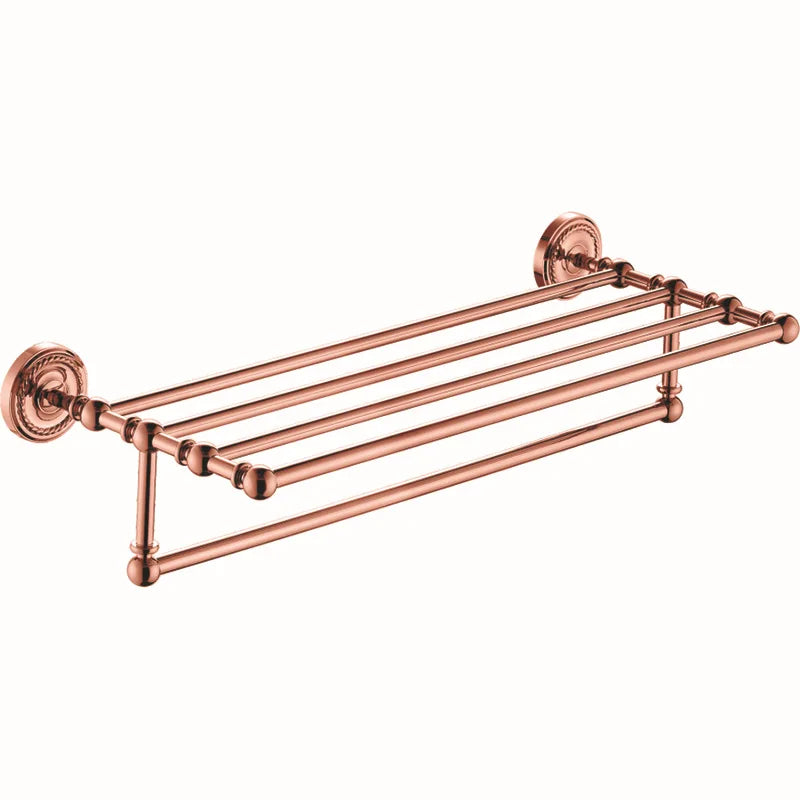 HOTAAN Solid Brass Bathroom Accessories Set Robe Hook Towel Bar