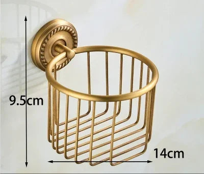 Brass Bath Accessories Set Towel Bar Towel Ring Paper Holder