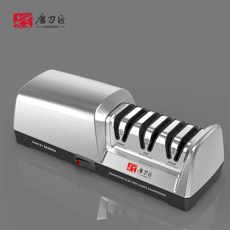 TAIDEA 3-Stage Electric Knife Sharpener For Kitchen Blades, Diamond Abrasive