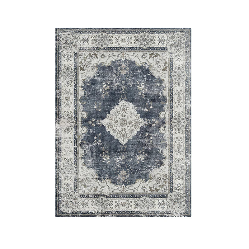 American Retro Plush Living Room Rug Soft Bedroom Carpet Washable