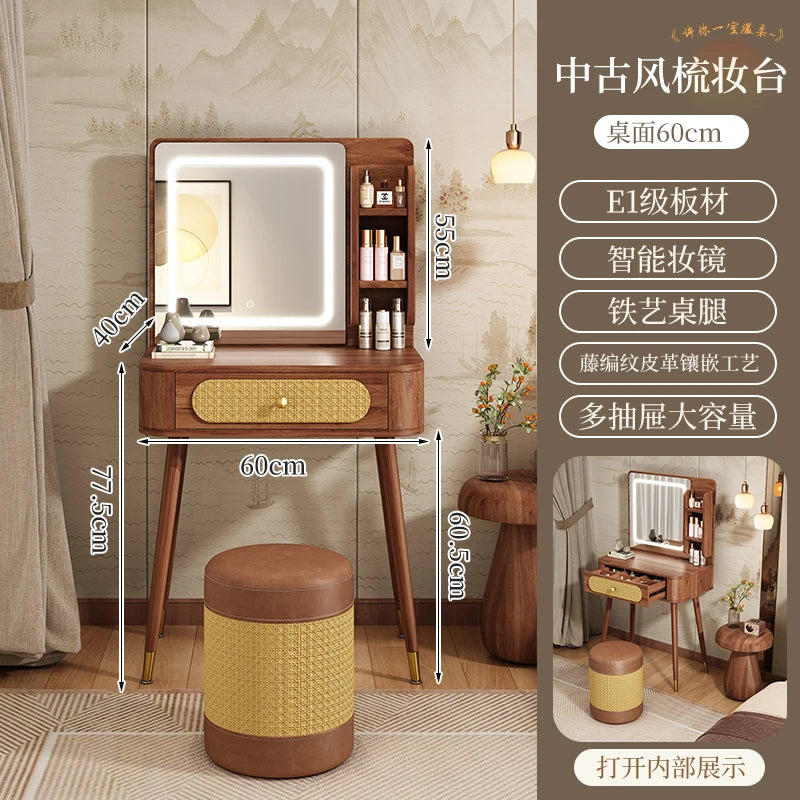 XMSJ Modern Wooden Vanity Table With Elegant Design