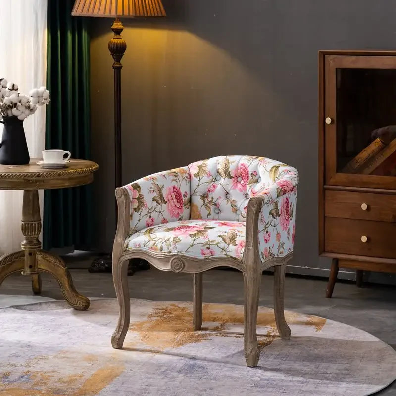 American Style Wooden Study Room Cafe Lounge Chair