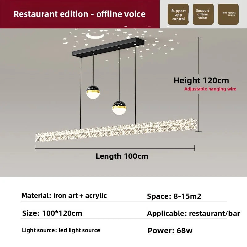 Brushed Stainless Ceiling Lamp For Living Room Foyer And Study