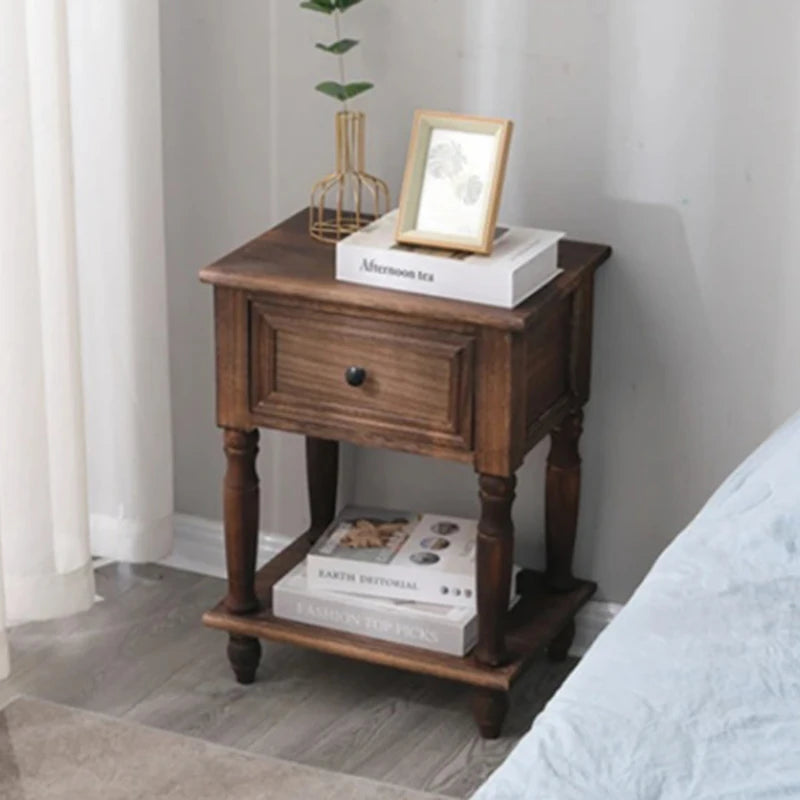 Accent Save Space Night Table American Style Storage Trendy Luxury Nightstand Drawers Organizer Mesa De Noche Trendy Furniture