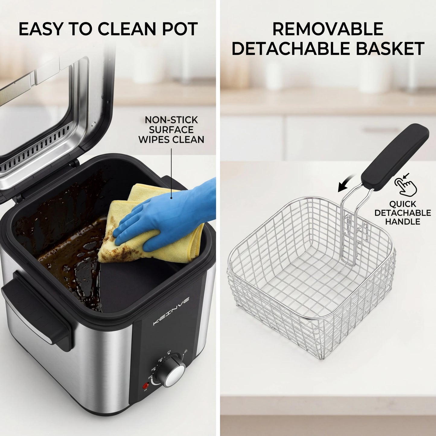CACHOO Digital Control Deep Fryer With Observation Window