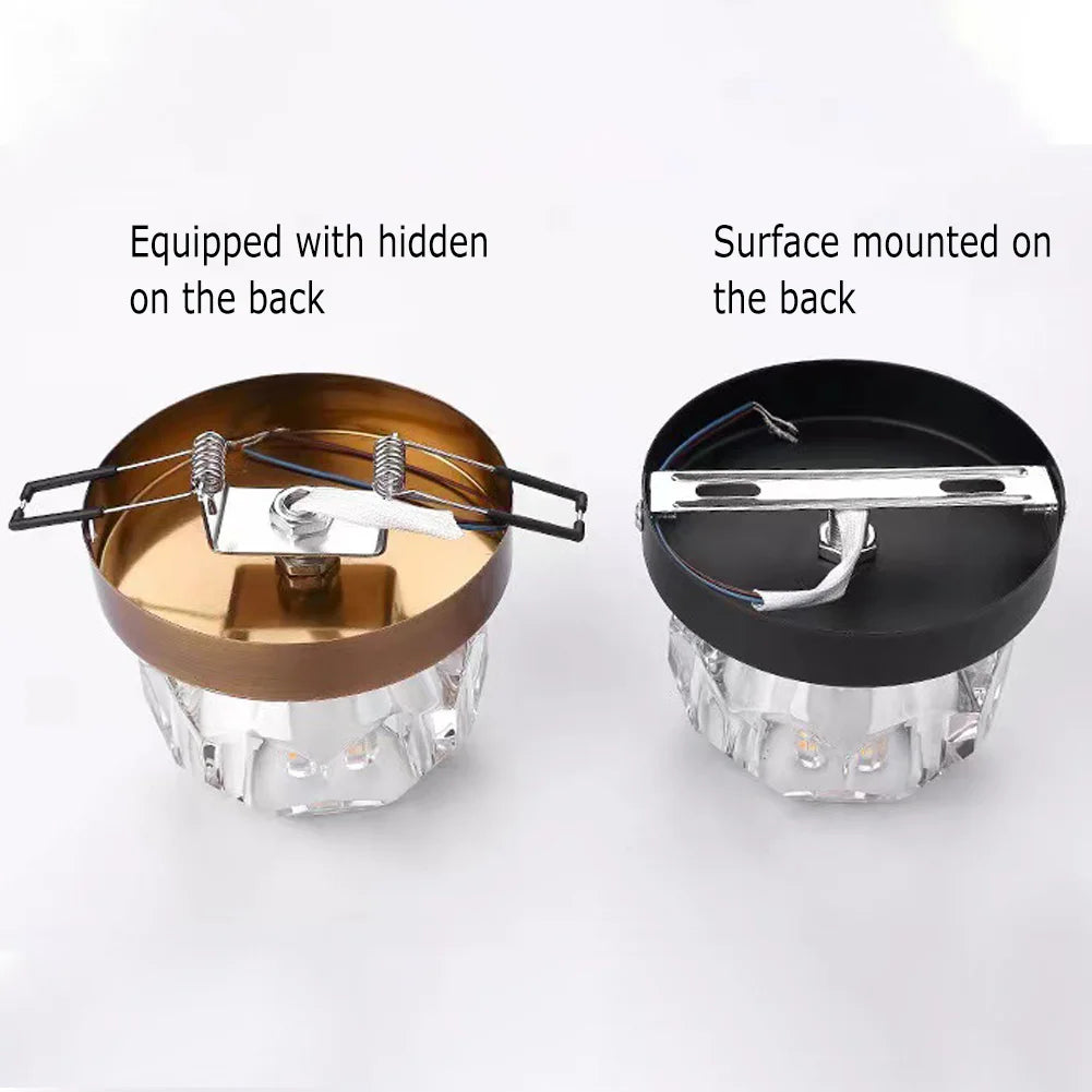 Modern LED Crystal Ceiling Lights Living Room Hallway Lighting Home Deocoration Ceiling Lamp Glass Minimalist Light Fixture