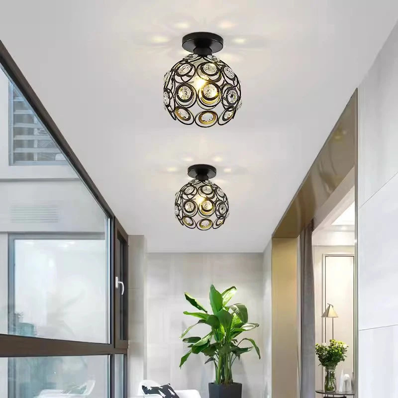 ONLYLIGHT LED Crystal Aisle Lamp Nordic Style Ceiling Light