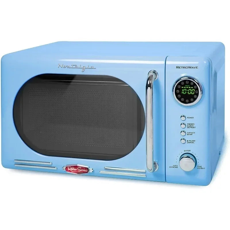Retro Countertop Microwave Oven 800W With 12 Settings