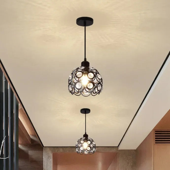 Dia 20cm Iron art Ceiling lamp Scattered light Romantic atmosphere European style Indoor lighting E27 AC 220V Art Decoration