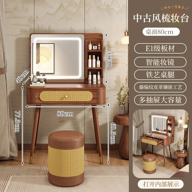 XMSJ Modern Wooden Vanity Table With Elegant Design