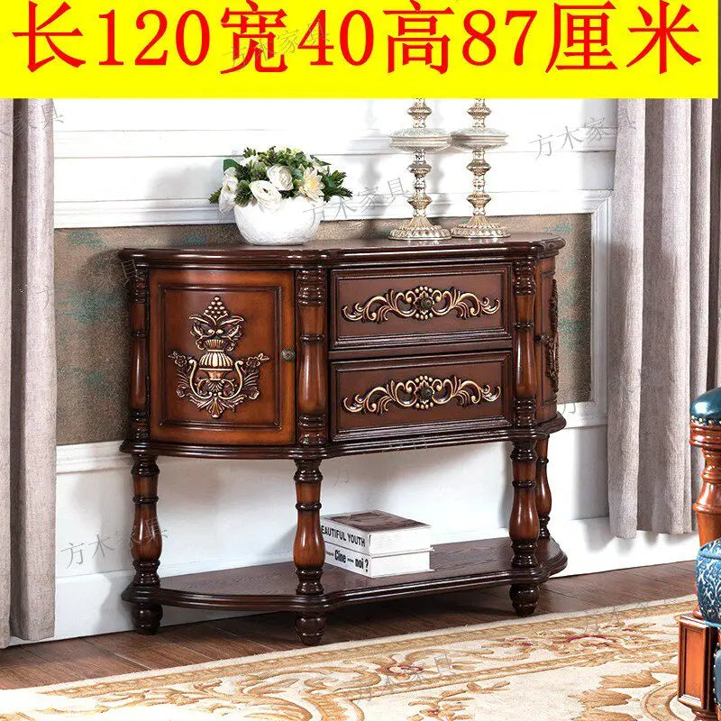 XMSJ Modern Console Table With Stylish Entryway Storage Furniture