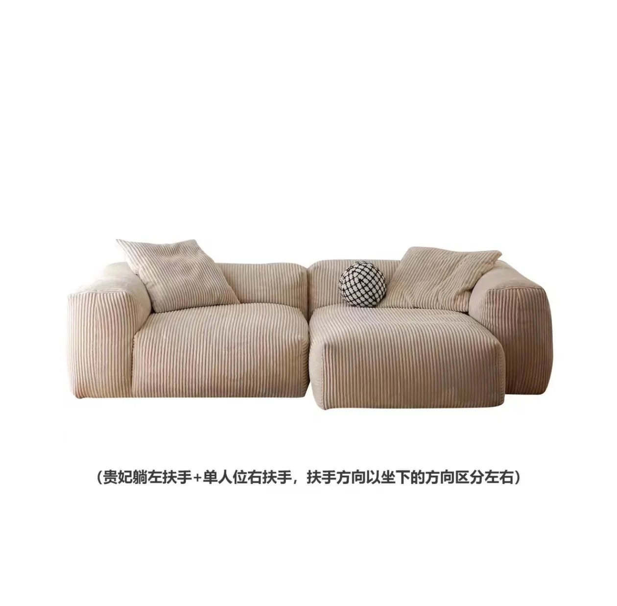MDNG Elasticas Relax Luxury 3-Seater Sofa Sectional