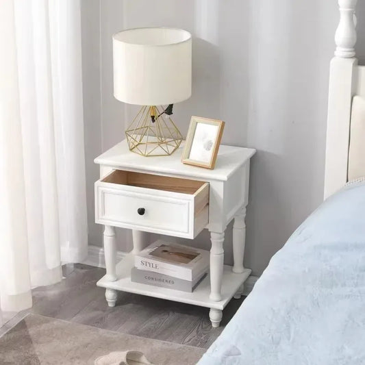 Accent Save Space Night Table American Style Storage Trendy Luxury Nightstand Drawers Organizer Mesa De Noche Trendy Furniture