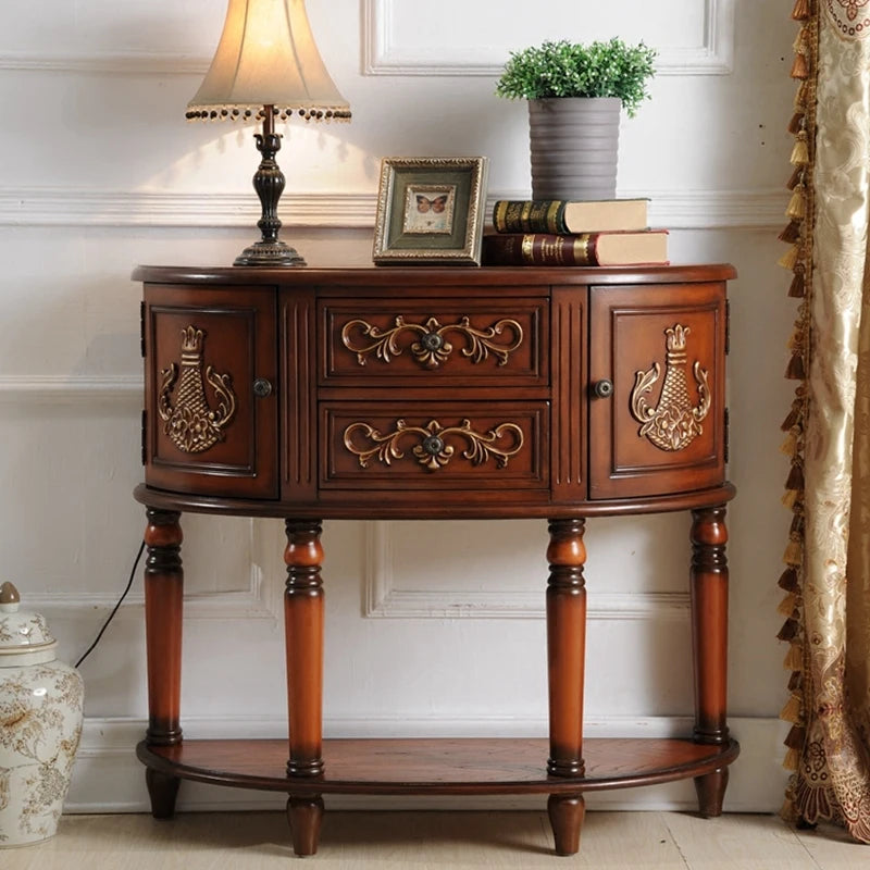 XMSJ Modern Console Table With Stylish Entryway Storage Furniture