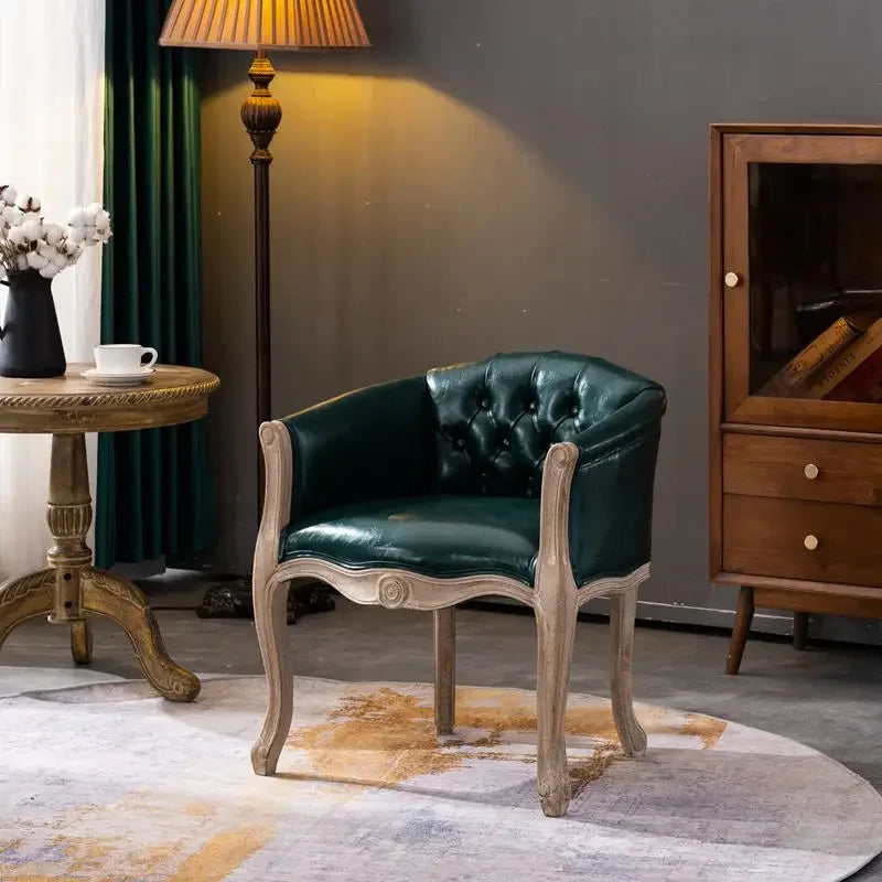 American Style Wooden Study Room Cafe Lounge Chair