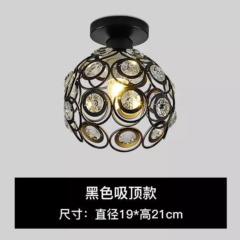 ONLYLIGHT LED Crystal Aisle Lamp Nordic Style Ceiling Light