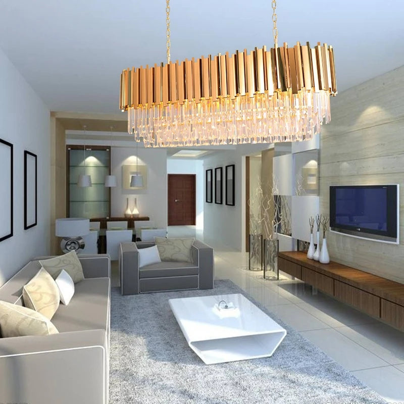 Jiankexing Modern Crystal LED Chandelier For Living Room Dining Bedroom