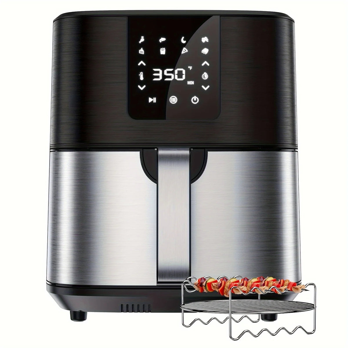KitCook Digital Air Fryer With Touchscreen And Eight Preset Cooking Modes