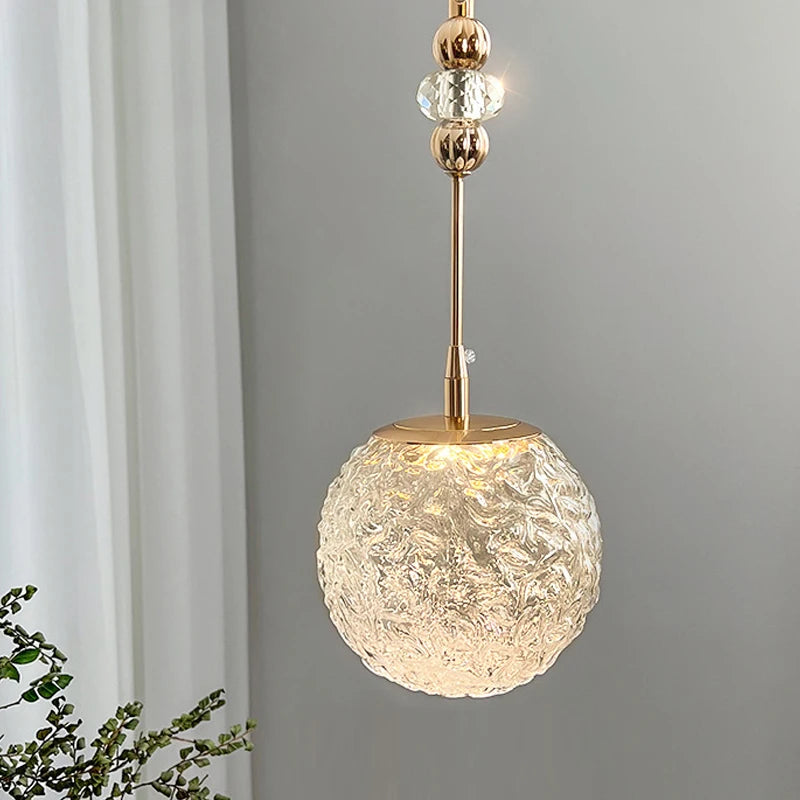 Modern Bedroom Pendant Lamp LED Iron Base for Home and Hotel Hallway