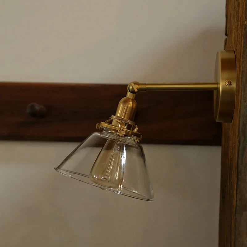 Ceropegia Retro Nordic Bathroom Wall Lamp Glass Mirror