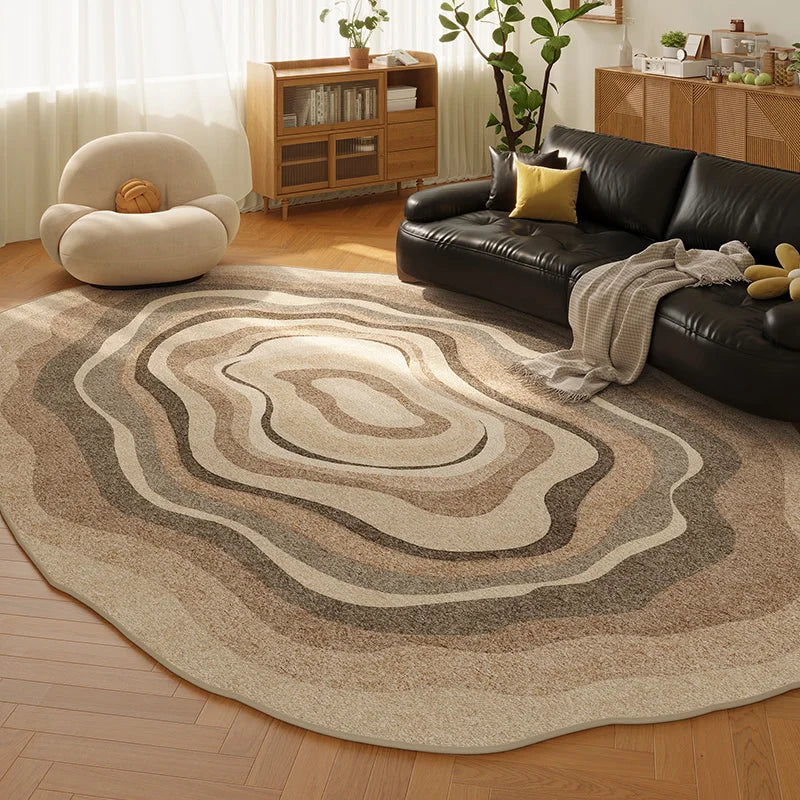 Retro Style Plush Rug For Living Room And Bedroom Decor