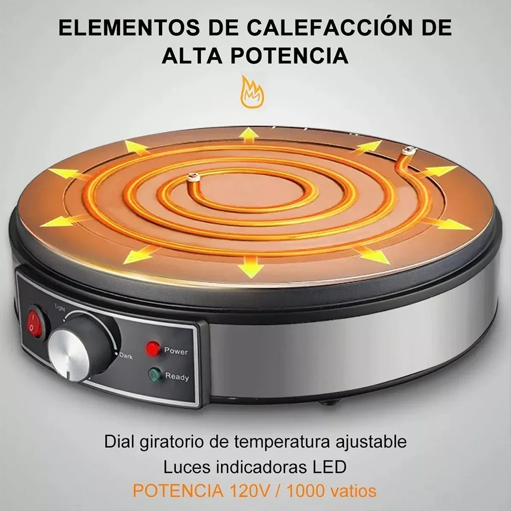 Electric Crepe Maker Machine Pancake Machine Batter Crepes Maker Kitchen Cooking  Tortilla Blintzes Pancakes Bacon Eggs