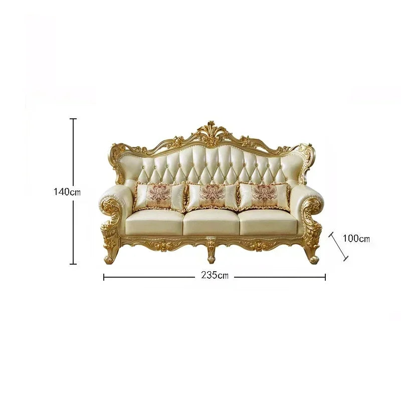 Wood Design Reclining Sofa Set For Modern Nordic Living Room