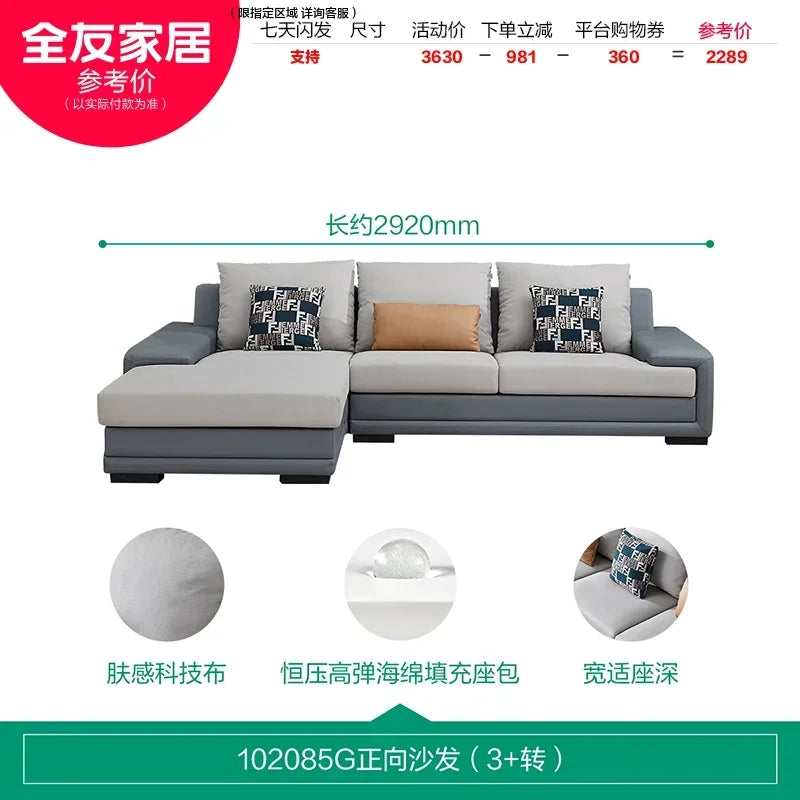 DUTRIEUX Modern Nordic Accent Sofa for Living Room Comfort