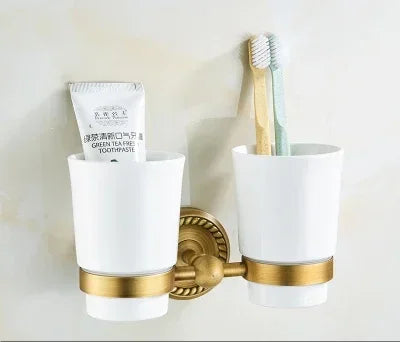 Brass Bath Accessories Set Towel Bar Towel Ring Paper Holder