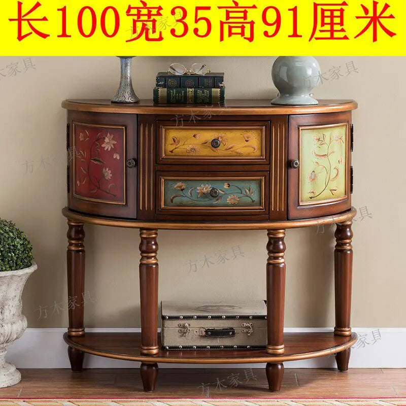 XMSJ Modern Console Table With Stylish Entryway Storage Furniture