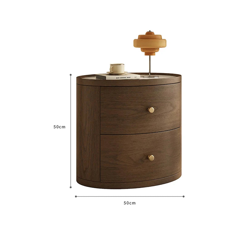 Dutrieux Modern Bedside Table With Drawers Minimalist Nightstand