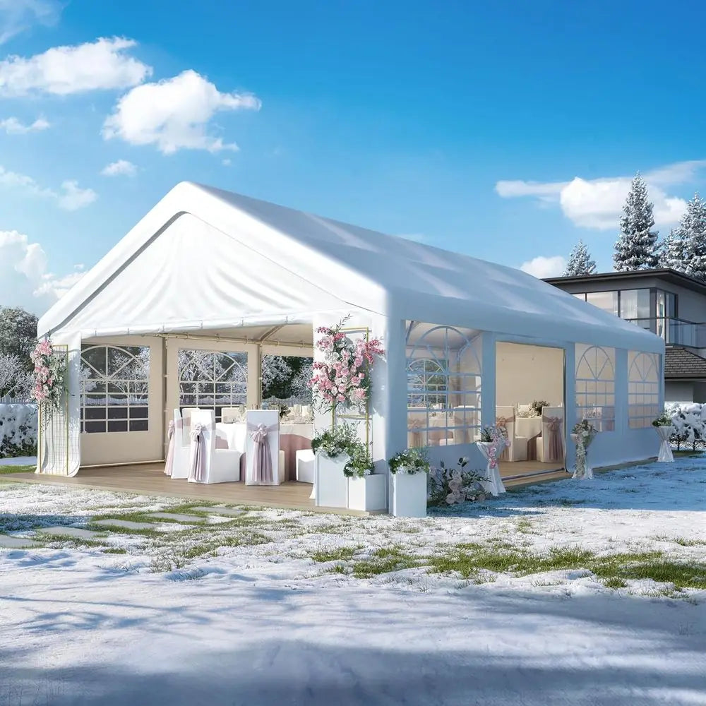 Outdoor Wedding Gazebo With Sandbags For Events And Parties