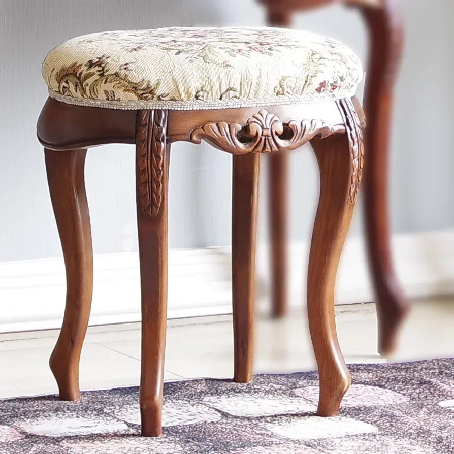 Mirror Table Bedroom European Solid Wood Dresser Amercia Princess Furniture Dark Villa Luxury Carved Makeup Table Dressing Table