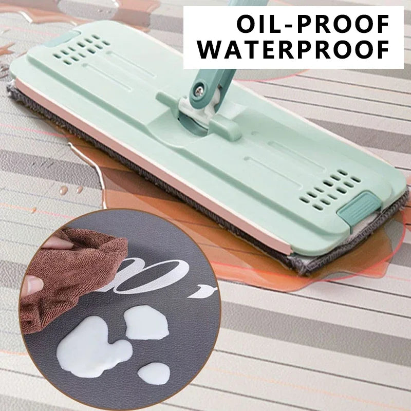 Facaishu Kitchen PVC Leather Anti Slip Waterproof Floor Mat