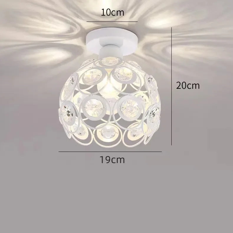 Dia 20cm Iron art Ceiling lamp Scattered light Romantic atmosphere European style Indoor lighting E27 AC 220V Art Decoration