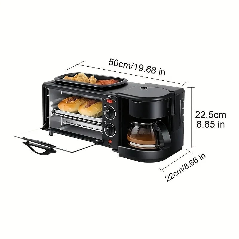 Three In One Breakfast Maker For Coffee, Toast And Eggs