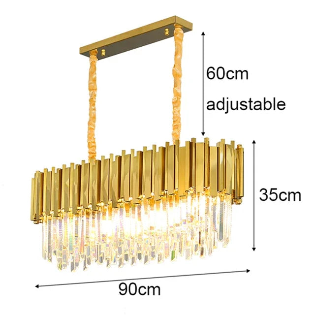 Jiankexing Modern Crystal LED Chandelier For Living Room Dining Bedroom