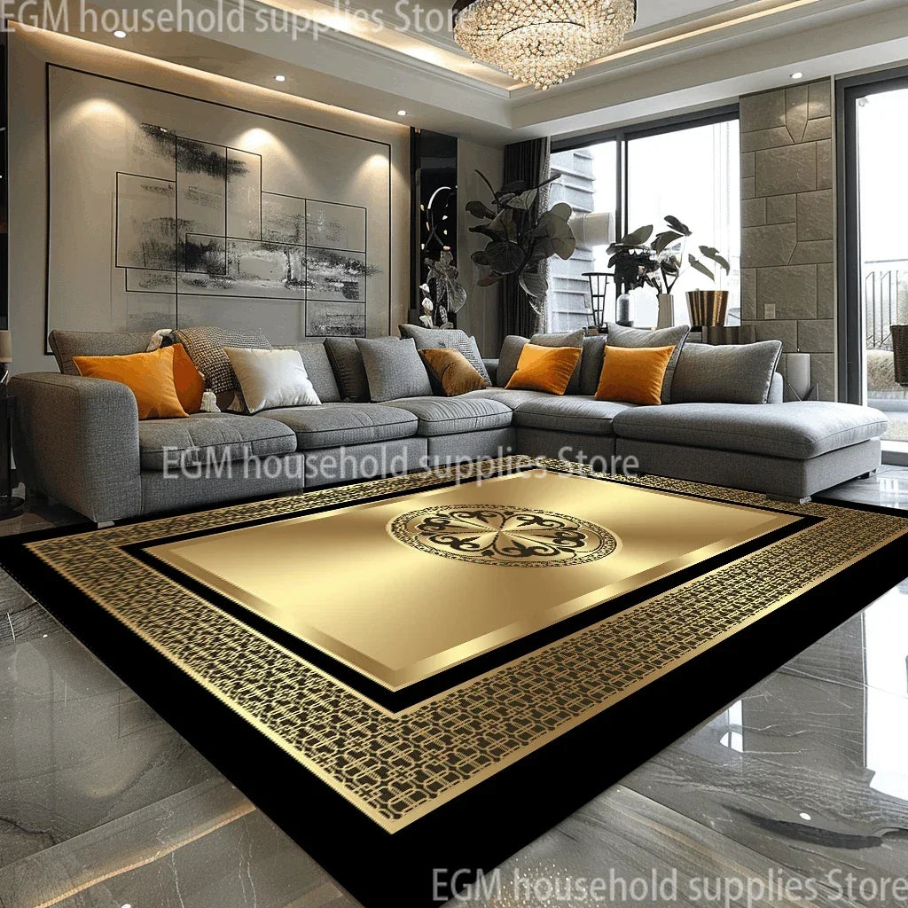 European Style Luxury Rug Non Slip Carpet For Living Room