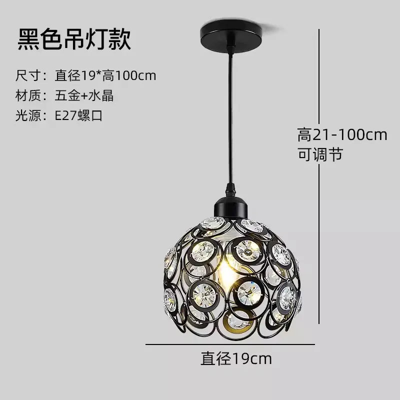 ONLYLIGHT LED Crystal Aisle Lamp Nordic Style Ceiling Light