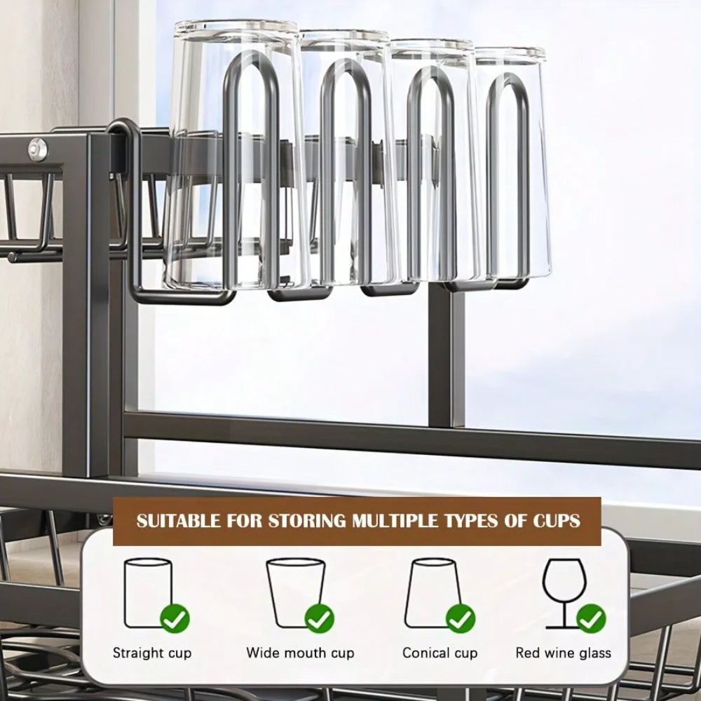 Stainless Steel Dish Drying Rack For Kitchen Countertop