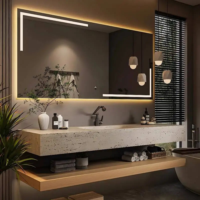 Rustic Set Mirror Bathroom Cabinet Light Vintage Space Saving Bathroom Cabinet Shelves Vanity Mobile Da Bagno Furniture For Home