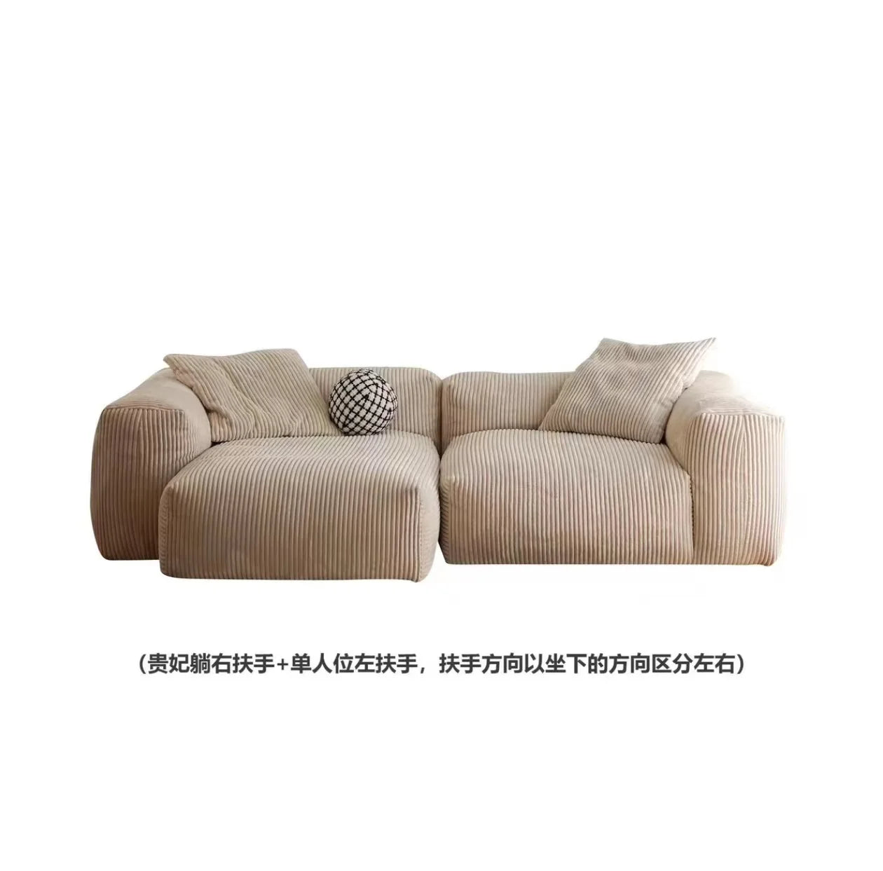 MDNG Elasticas Relax Luxury 3-Seater Sofa Sectional